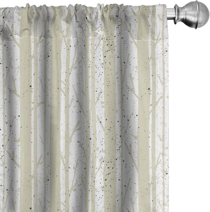 ABAKUHAUS Wald Voorhangen – 2x75x225 cm – microvezel – halfdonkerend