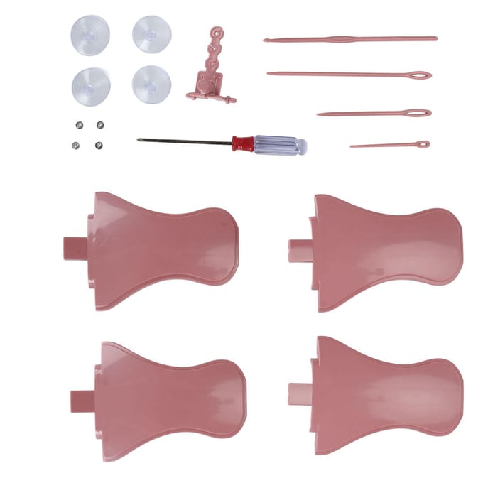 18 stuks Breimachines Adapter Set Vervanging Complete Gereedschappen DIY Breimachines Accessoires voor brown