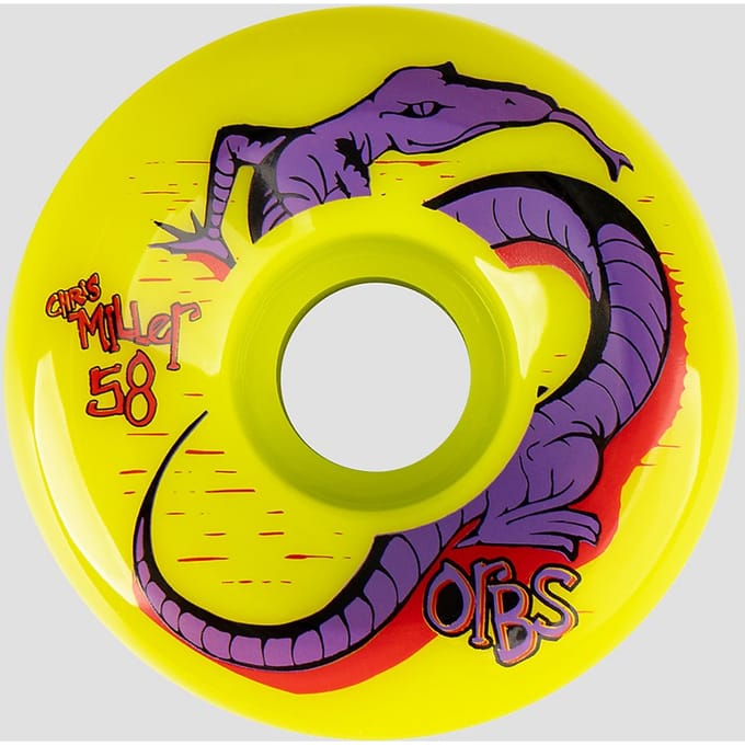 Welcome Orbs Specters Chris Miller 58mm Wielen geel