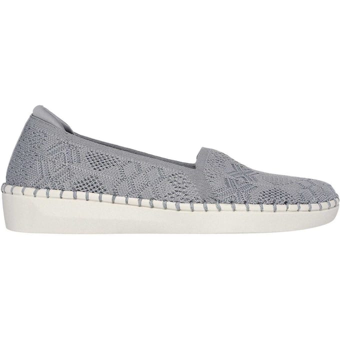 Skechers Dames Sepulveda Haakwerk Sneakers (Grijs)