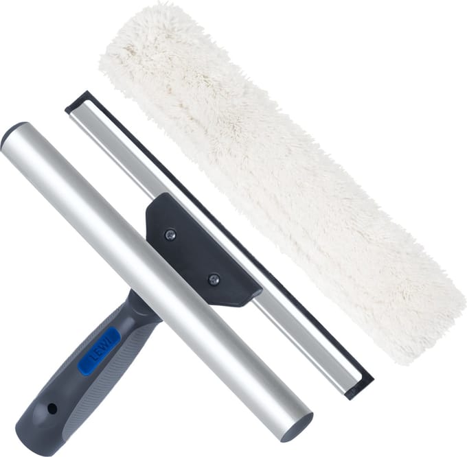 Lewi professionale raamtrekker met inwasser 35 cm - 2 in 1 soft Ergonomic twee componenten greep