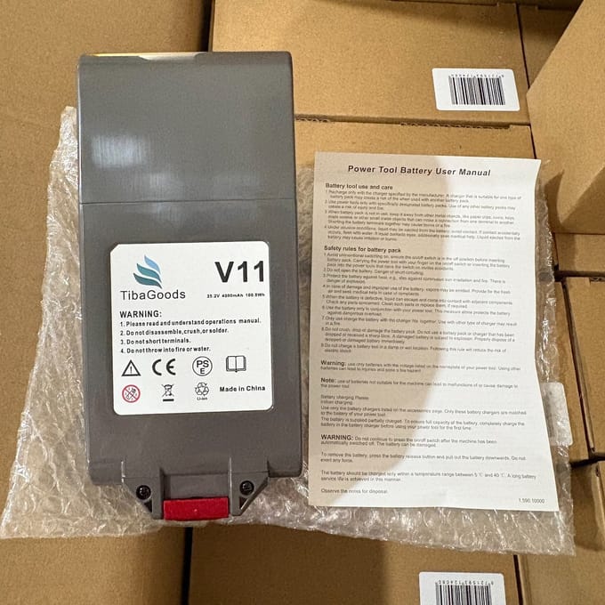 Tibagoods accu geschikt voor dyson