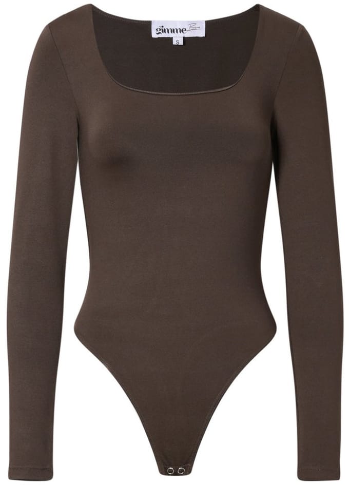 Comfortabele Gebreide Nylon Shapewear Bodysuit - Groen - Maat M