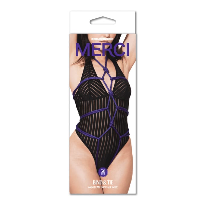 Bind and Tie - 6 mm Hennep Bondage Touw - 30 ft - Violet