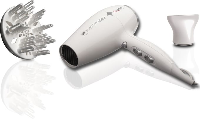 GA.MA Diamond Caramic Ion haardroger 2200 W Wit