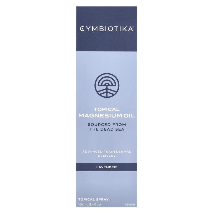 Cymbiotika, Topische Magnesiumolie, Lavendel, 3,4 fl oz (100 ml) gray