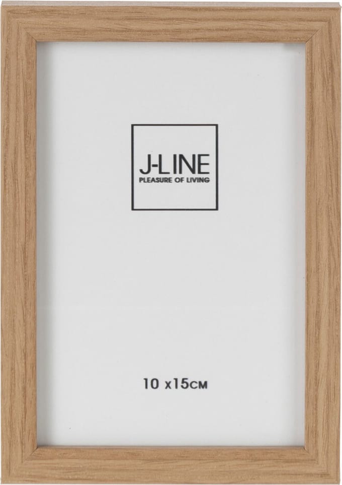 J-Line fotolijst Basic - hout - naturel - extra small - 4 stuks