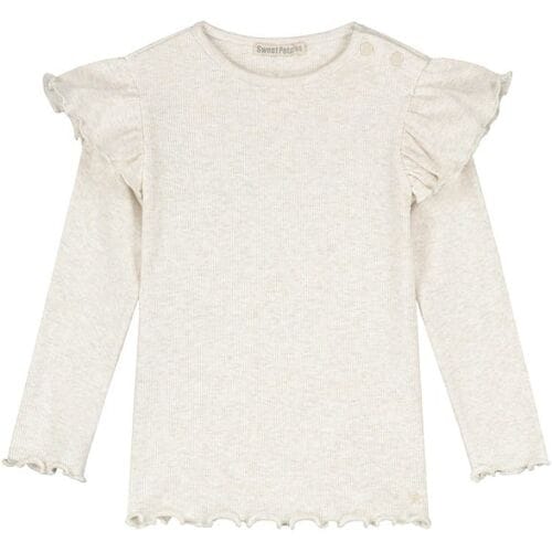 Sweet petit peuter shirt Meave Soft Ecru Melange 122 dames