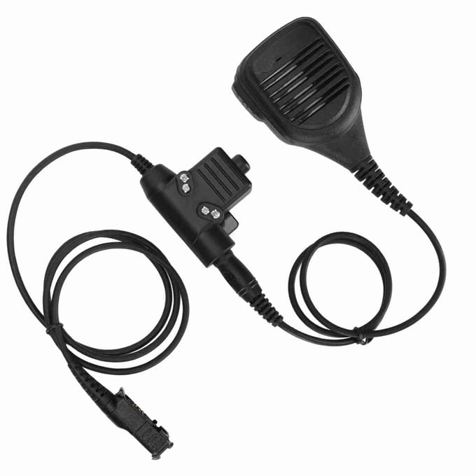 Schoudermicrofoon 7,1 mm Stekker Walkie Talkie Luidspreker Microfoon met U94 PTT voor MOTOROLA XiR P6600 P6620