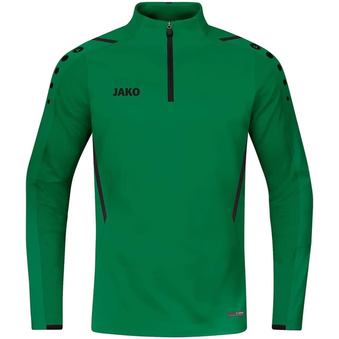 Jako - Ziptop Challenge - Groene Longsleeve Kids-140