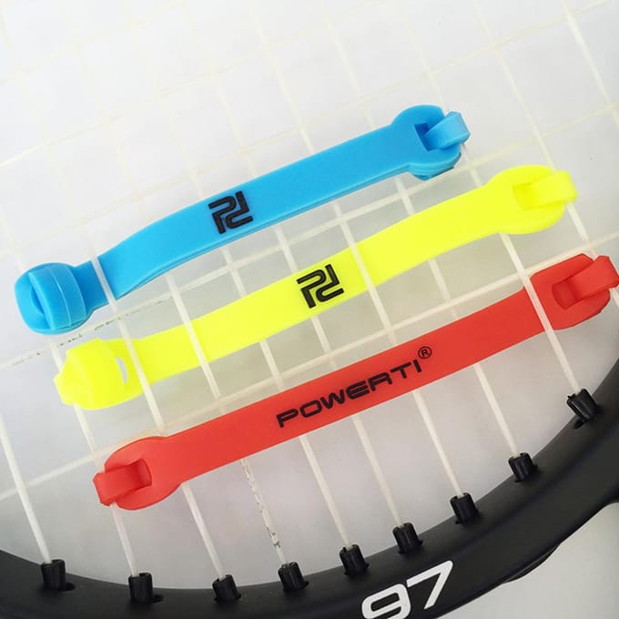 10 Stuks Elastische Tennisracket Demper Siliconen Bandjes Tennisracket Vibratie Absorberend Schokverminderend yellow