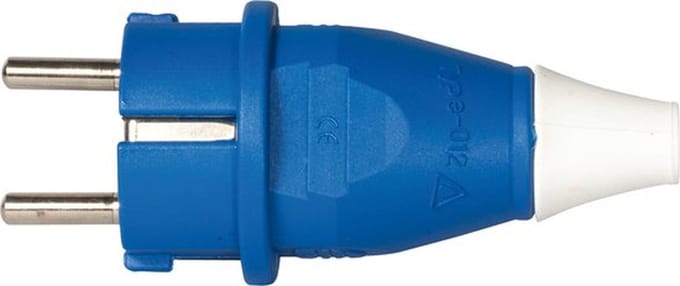 SW-Stahl 32410L industriële stekker 250V/16A 2-polig plus aarding