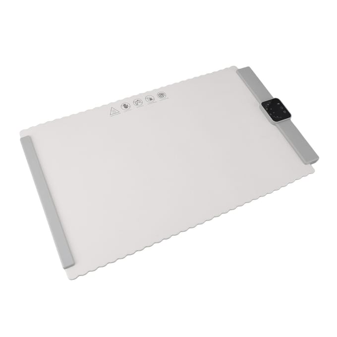Elektrische Warmhoudplaat 10s Snelle Verwarming 5 Temperatuurinstellingen 4 Timer Digitale Display Oprolbaar Voedsel white