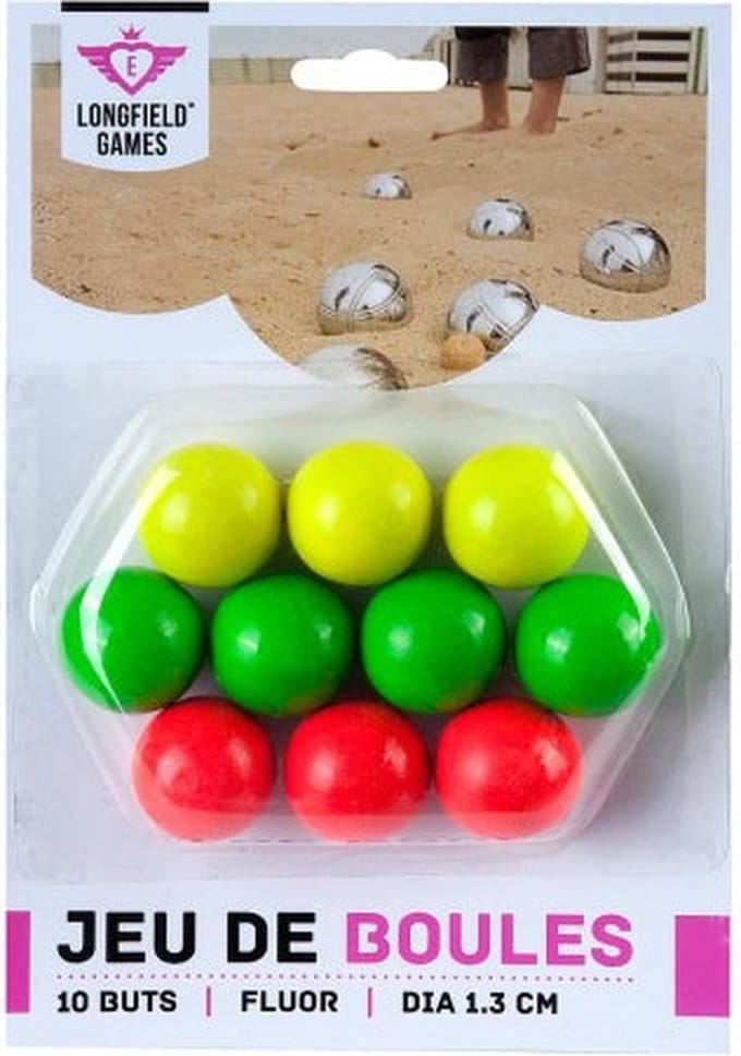 Longfield Games - Jeu de boules buts - Multicolor - 30mm - 10 stuks