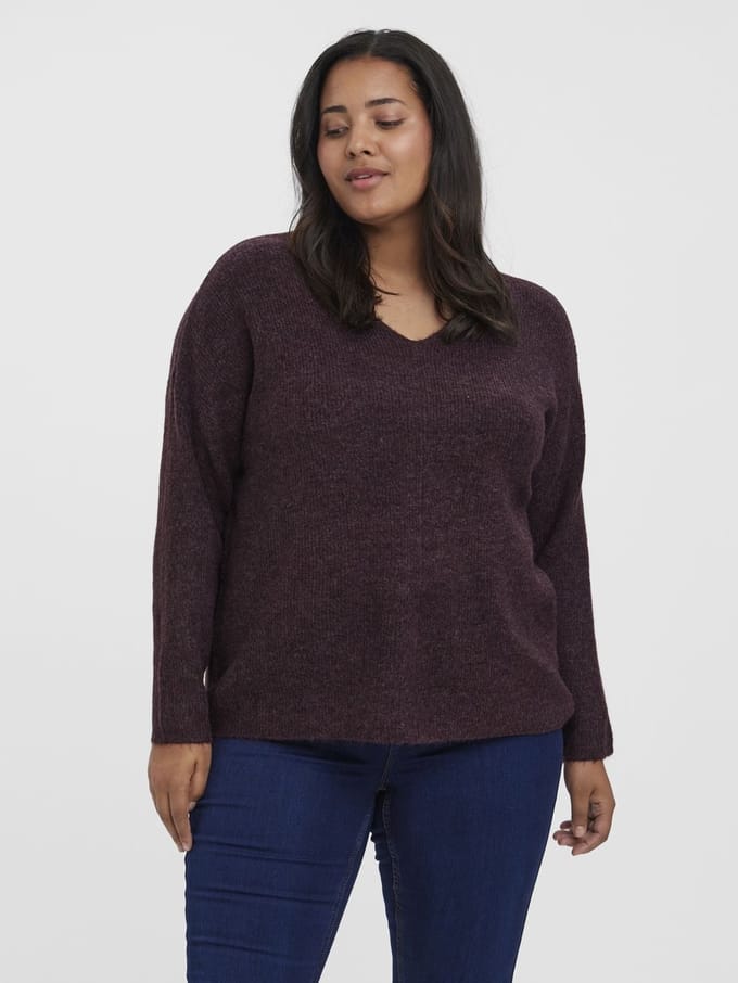 Vero Moda Curve Gebreide pullover VMCREWLEFILE Gebreide pullover