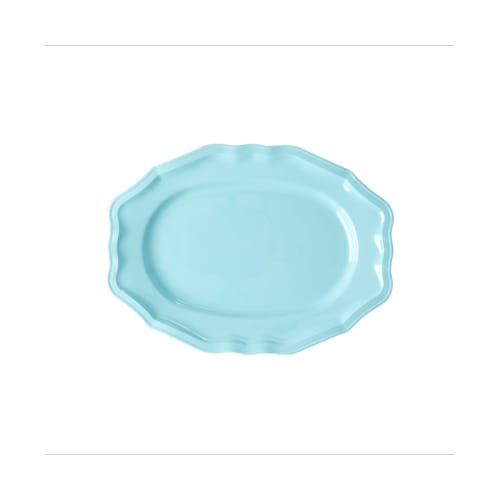 Rice melamine dienblad schelp small licht blauw