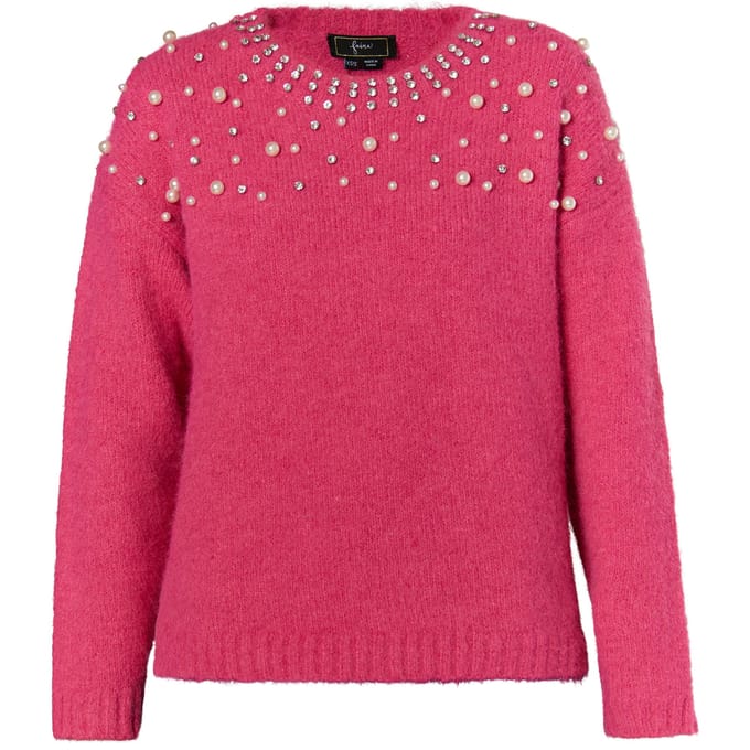 Faina Gebreide trui Dames roze