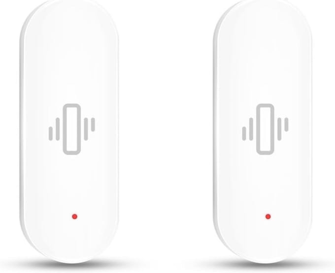 Brievenbussensor - Bewegingsmelder Alarm - Huis Beveiliging - Real-time Meldingen - 2 Stuks - Wit