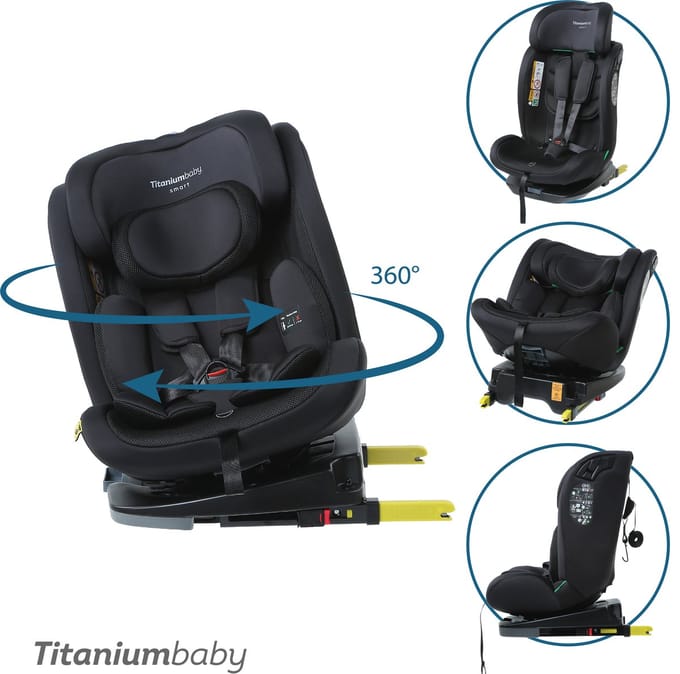 Titaniumbaby autostoel SMART Lincoln I-Size 360 / 40 cm - 150 cm / Top Tether
