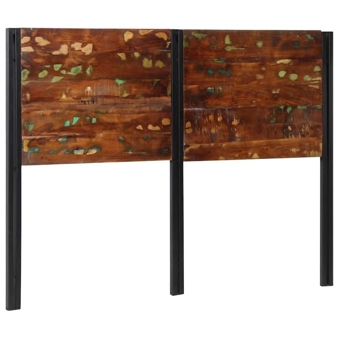 vidaXL - Hoofdeinde - 140 - cm - massief - gerecycled - en - ijzer