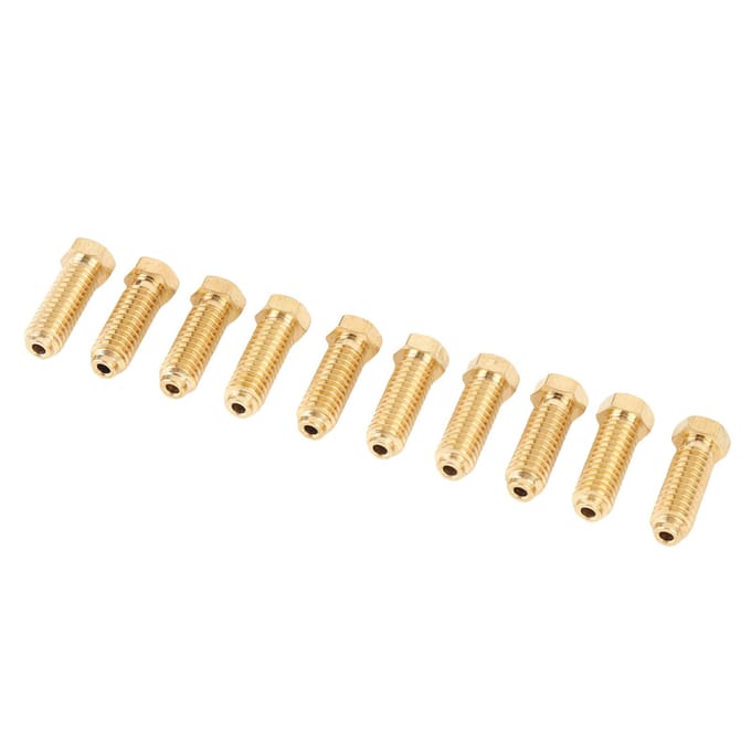 10 stuks 3D-printer messing mondstuk Geschikt voor Kobra 3 Combo S1 Extruder Hotend Vervangingskit Printmachine Mondstukken Set 0.4mm
