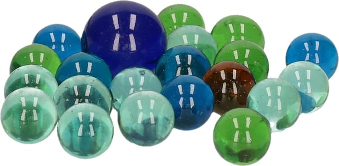 Knikkers Crystal 20+1 Stuks