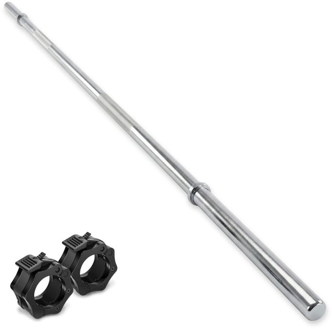 Halterstang - Barbell - Met Halterklemmen - 180 cm - Ø 30 mm