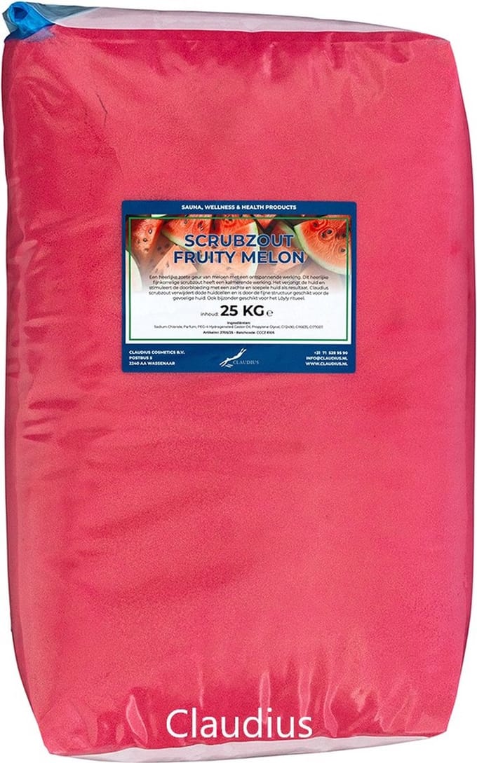 Scrubzout Fruity Melon - 25 KG - Hydraterende Lichaamsscrub