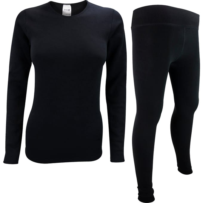 THMO - Dames thermo set lange mouw top & broek - Gezellig winterlaagje
