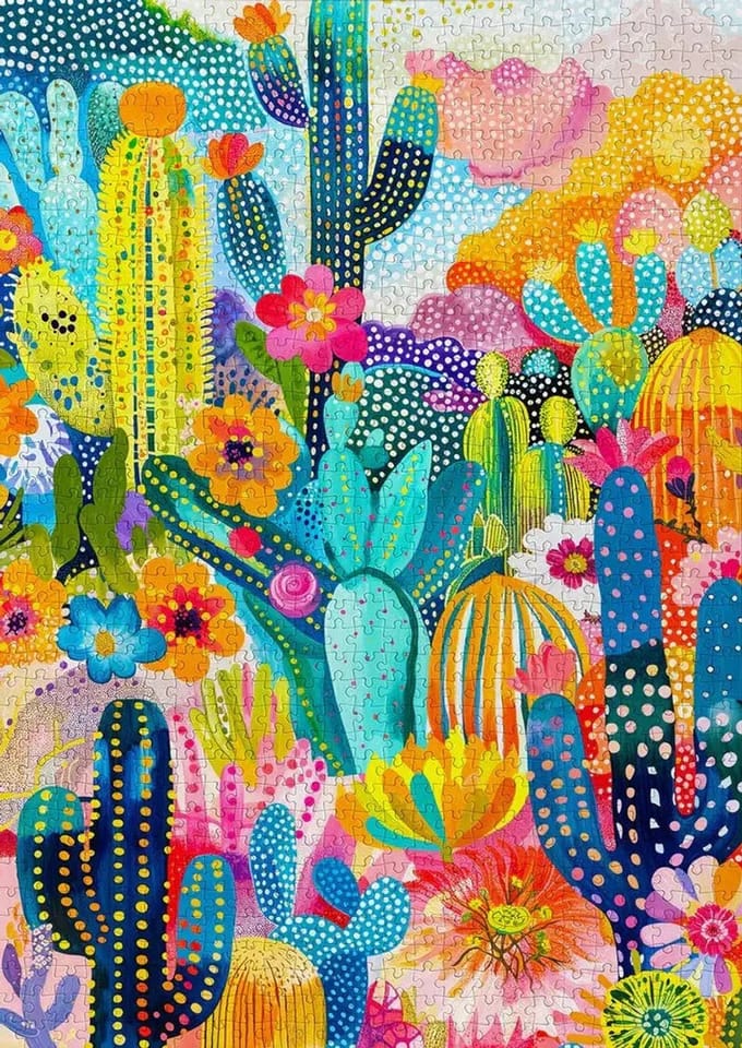 Enjoy Puzzle legpuzzel Cacti Land 1000 stukjes natuur karton.