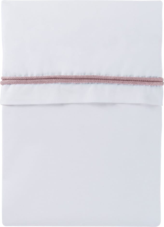 Baby's Only Wieglaken gebreide bies - Oud Roze/Wit - 80x100 cm - 100% egyptisch katoen