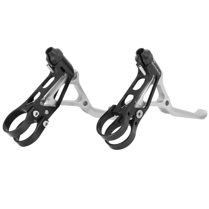 Levier de frein V-Brake ultraléger CNC pour vélo de route pliable, accessoire de cyclisme, noir et argent gray