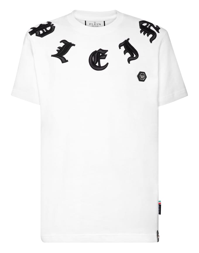 T-Shirt Ronde Hals Gothic Plein