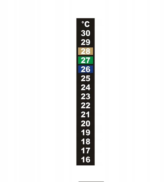 Bimberek - Watertemperatuursticker - C-16-30°C - Zelfklevend - C-16-30°C