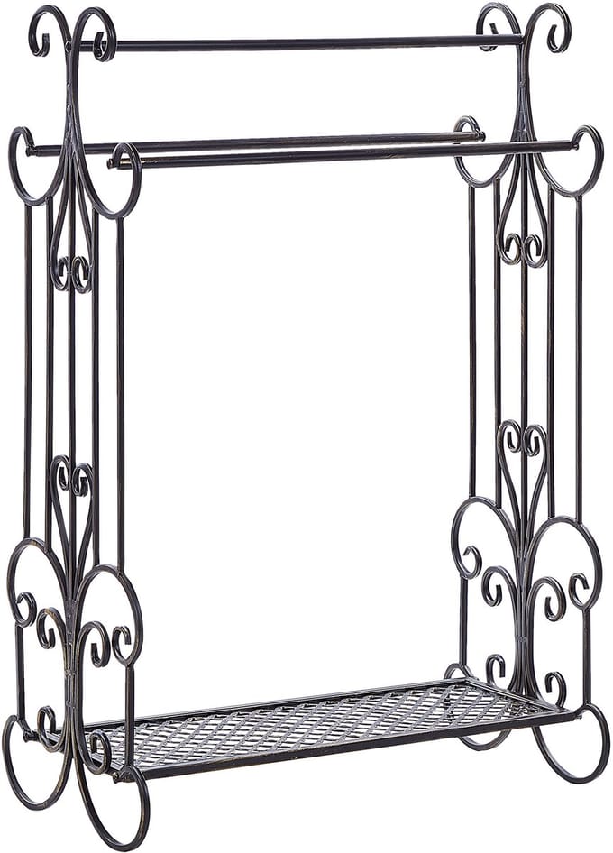 GLADIS - Handdoekrek - Zwart - IJzer