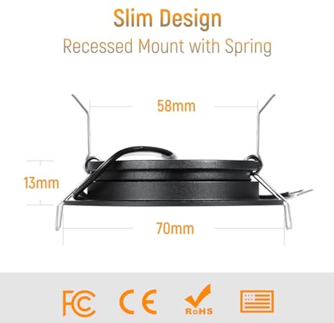 Dimbare 4 x 12V LED Inbouw Downlights Plafondverlichting voor Camper en Caravan