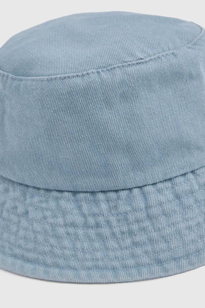 boohoo Dames Lichtgewassen denim buckethat | Light Wash