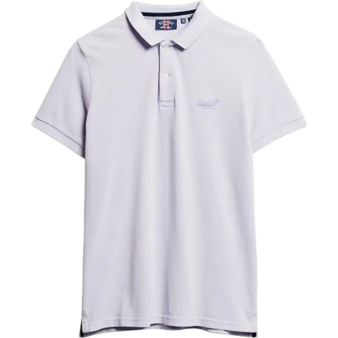 Superdry Vint Destroy Korte Mouw Poloshirt Paars S Man