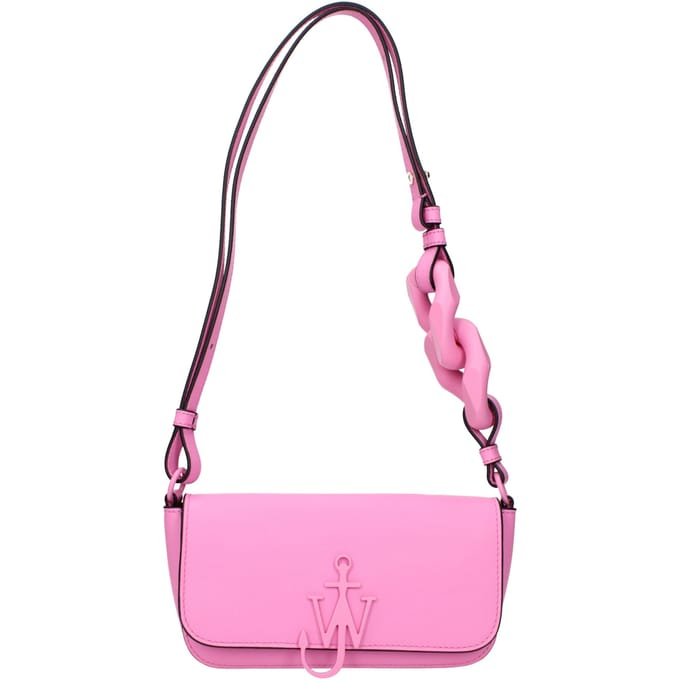 Roze Leren Schoudertas