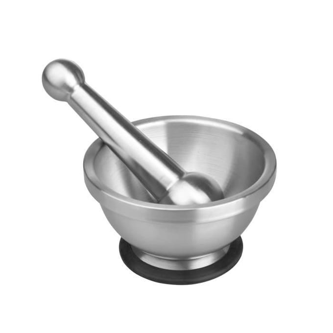 Mortier IBILI - Inox - Avec pilon - Ø 13,5 x H 7,5 cm