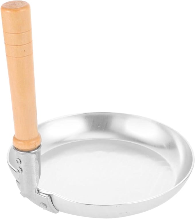 Mini Koekenpan - Eierpan Omeletpan - Ontbijt Maken - Non-stick Coating - 18.5 cm - Zilver