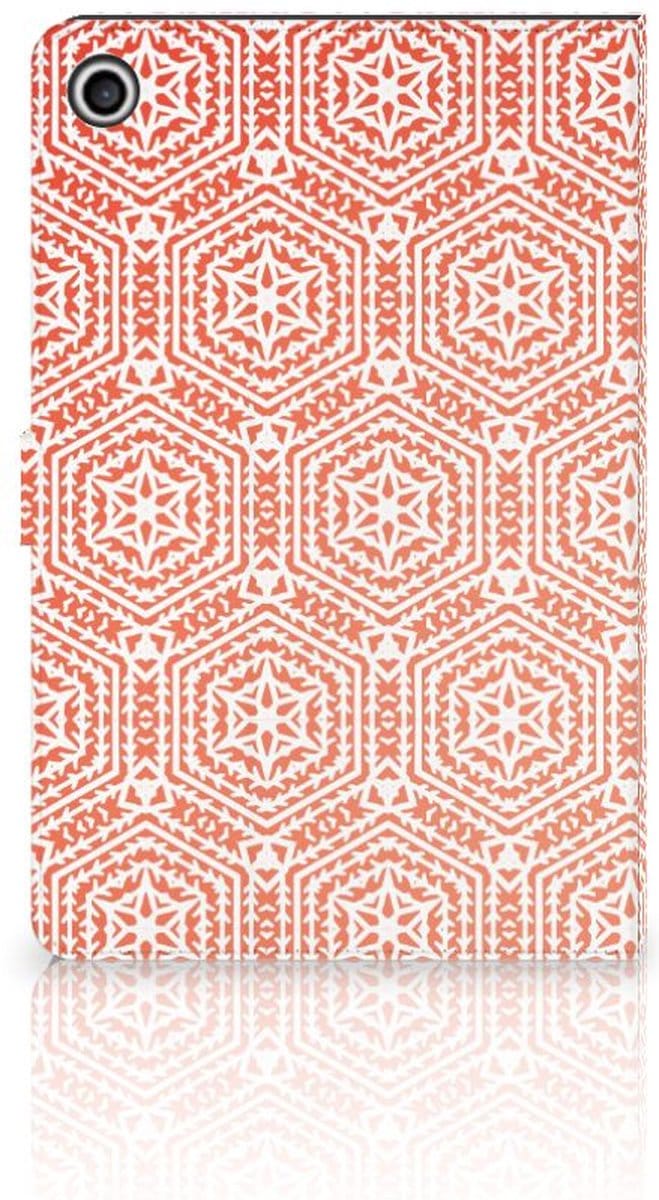 Lenovo Tab M10 Plus 3rd Gen 10.6 inch Tablet Hoes Pattern Orange
