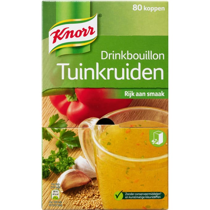 Drinkbouillon Knorr tuinkruiden 80 stuks