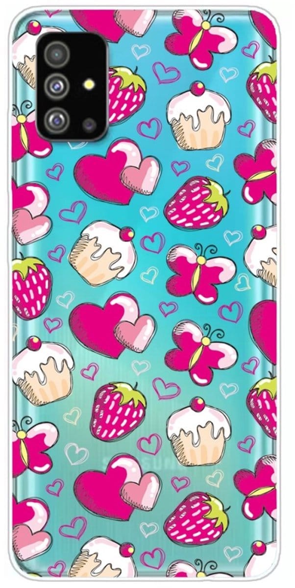 Softcase hoes - Geschikt voor Samsung Galaxy S20 Plus / S20+ - Hartjes