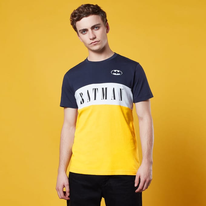 Batman Panelled T-Shirt - Yellow - S