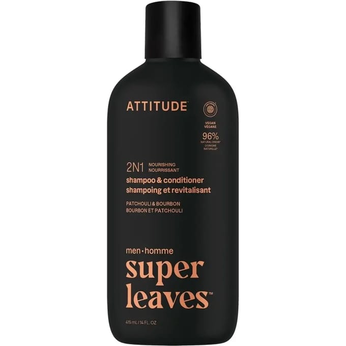 Shampoo 2 in 1 Attitude Super Leaves Patchouli & Bourbon