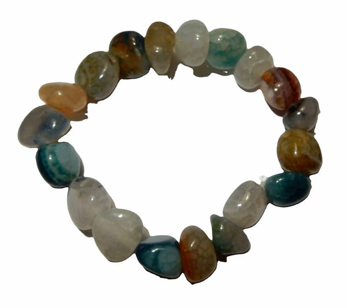 Elastische Trommelsteen Armband