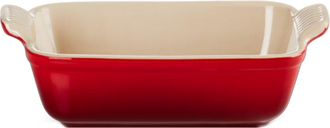 Le Creuset Ovenschaal 19 cm - 1,1 L - Aardewerk - Kersenrood - Rechthoek