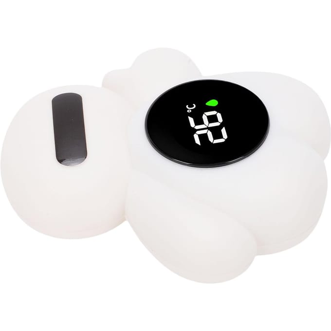 Thermomètre de bain pour bébé Jouet Thermomètre de baignoire numérique avec écran LED IP67 Étanche Alertes de température de couleur black