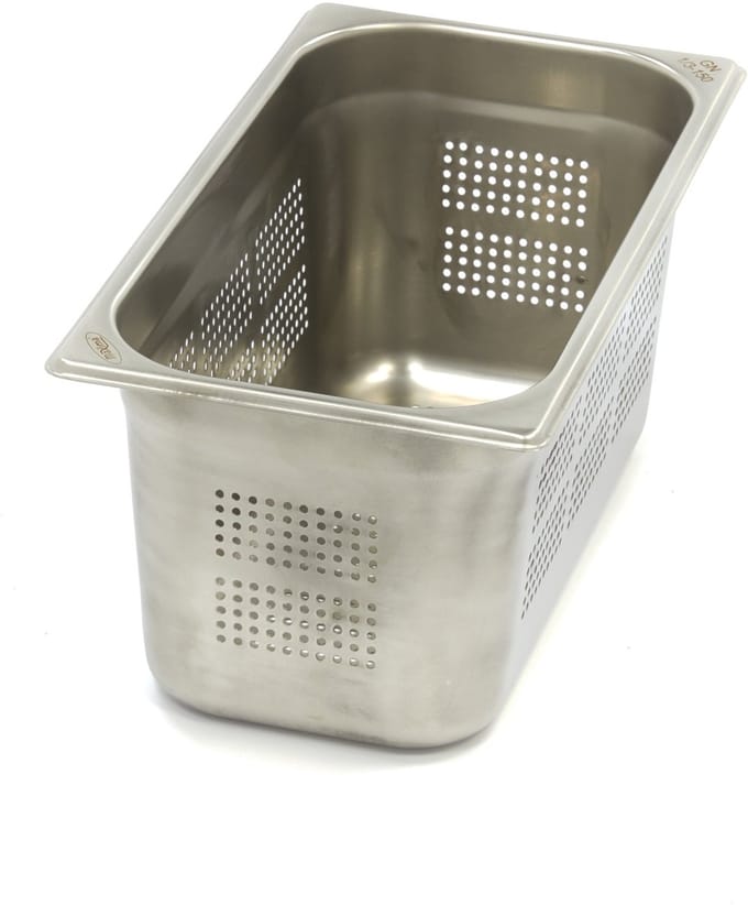 Gastronorm Bak - 1/3 GN - 15 cm Diep - RVS - Geperforeerd